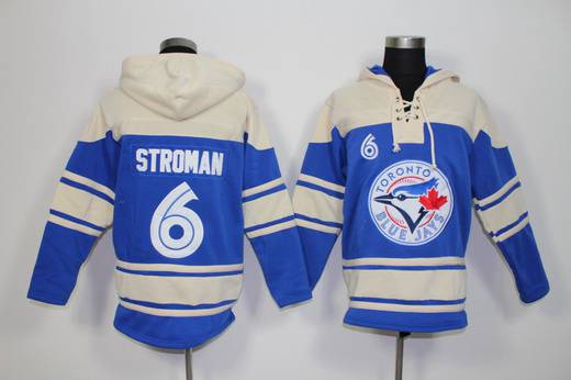 Men's Toronto Blue Jays #6 Marcus Stroman Blue Alternate MLB Hoodie