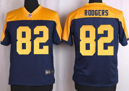 Men's Green Bay Packers #82 Richard Rodgers Navy BlueGold Alternate NFL Nike Elite Jersey