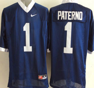 Penn State Natty Lions #1 Joe Paterno Navy Blue Jersey