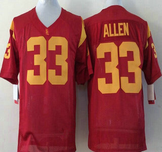 USC Trojans #33 Marcus Allen 2015 Red Jersey