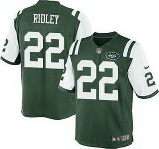 Men's New York Jets #22 Stevan Ridley Green Team Color NFL Nike Elite Jersey