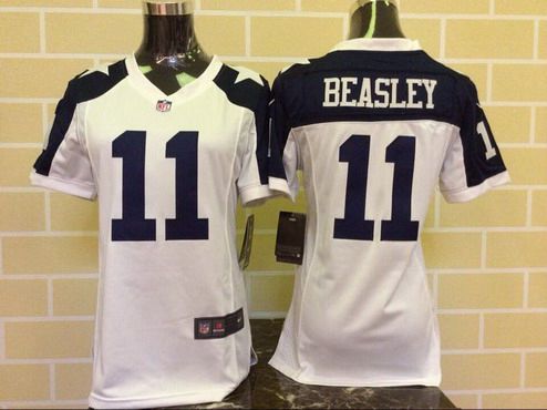 Women's Dallas Cowboys #11 Cole Beasley White Thanksgiving Alternate NFL Nike Game Jersey