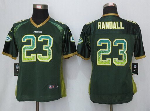 Women's Green Bay Packers #23 Damarious Randall Green Drift Fashion NFL Nike Jersey