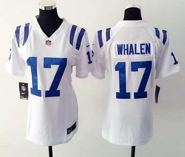 Women's Indianapolis Colts #17 Griff Whalen White Road NFL Nike Game Jersey