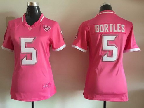 Women's Jacksonville Jaguars #5 Blake Bortles Pink Bubble Gum 2015 NFL Jersey