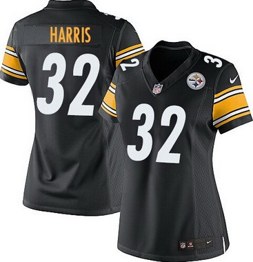 Women's Pittsburgh Steelers #32 Franco Harris Black Retired Player NFL Nike Elite Jersey