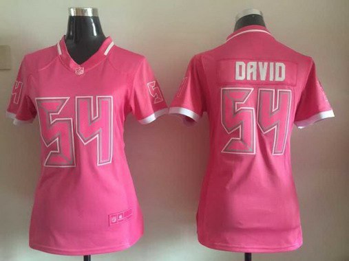 Women's Tampa Bay Buccaneers #54 Lavonte David Pink Bubble Gum 2015 NFL Jersey