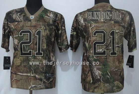 Youth Green Bay Packers #21 Ha Ha Clinton-Dix Camo Realtree NFL Nike Jersey