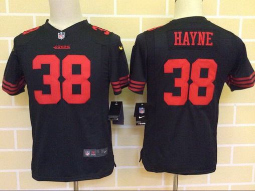 Youth San Francisco 49ers #38 Jarryd Hayne Black Alternate 2015 NFL Nike Game Jersey