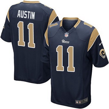 Youth St. Louis Rams #11 Tavon Austin Navy Blue Team Color NFL Nike Game Jersey