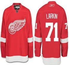 Reebok Detroit Red Wings #71 Dylan Larkin Premier Home Jersey