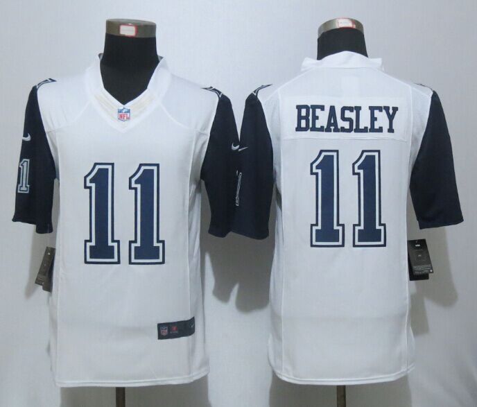 Nike Cowboys 11 Cole Beasley White Color Rush Limited Jersey