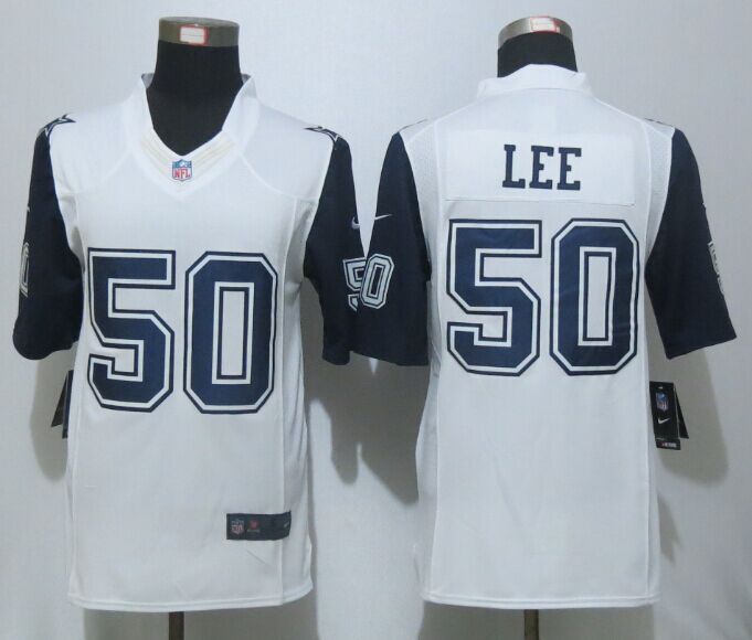 Nike Cowboys 50 Sean Lee White Color Rush Limited Jersey