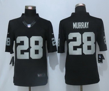 Men's Oakland Raiders #28 Latavius Murray Black Team Color NFL Nike Limited Jersey