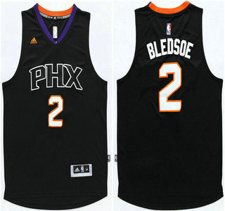 Men's Phoenix Suns #2 Eric Bledsoe Revolution 30 Swingman 2015-16 New Black Jersey