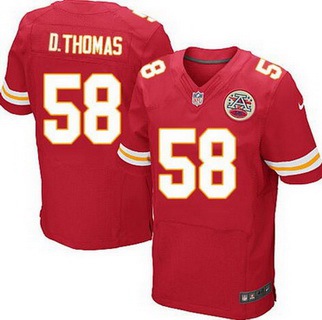 Men's Kansas City Chiefs #58 Derrick Thomas Red Retired Player NFL Nike Elite Jersey