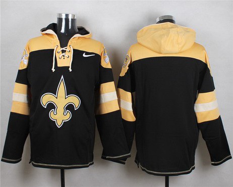 Men's New Orleans Saints Blank Black Team Color 2014 NFL Nike Hoodie