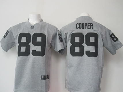 Men's Oakland Raiders #89 Amari Cooper Nike Gray Gridiron 2015 NFL Gray Limited Jersey