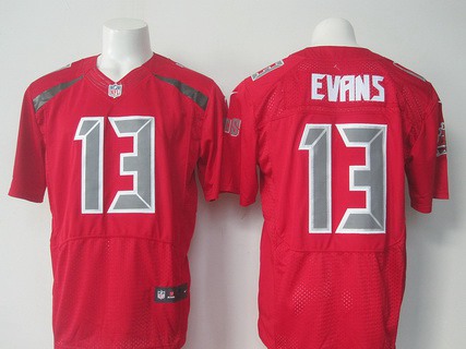 Men's Tampa Bay Buccaneers #13 Mike Evans Nike Red Color Rush 2015 NFL Elite Jersey