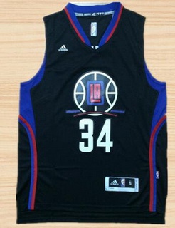 Men's Los Angeles Clippers #34 Paul Pierce Revolution 30 Swingman 2015-16 Black Jersey