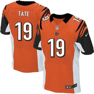 Men's Cincinnati Bengals #19 Brandon Tate Orange Alternate NFL Nike Elite Jersey