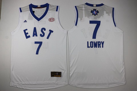 2015-16 NBA Eastern All-Stars Men's #7 Kyle Lowry Revolution 30 Swingman White Jersey