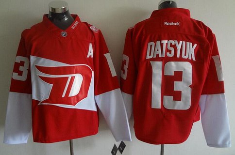 Men's Detroit Red Wings #13 Pavel Datsyuk Reebok Red 2016 Stadium Series Team Premier Jersey