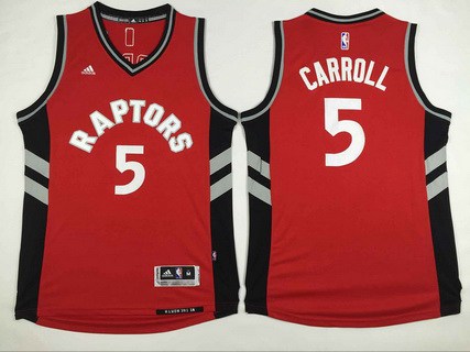 Men's Toronto Raptors #5 DeMarre Carroll Revolution 30 Swingman Red Jersey