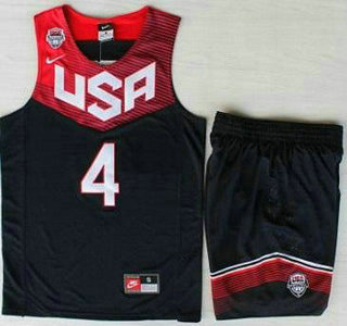 2014 USA Dream Team #4 Stephen Curry Blue Basketball Jersey Suits