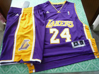 Los Angeles Lakers 24 Kobe Bryant purple swingman Basketball Suit