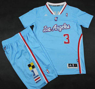 Los Angeles Clippers #3 Chris Paul Blue Revolution 30 Swingman NBA Jerseys Short Suits 2013 New Style