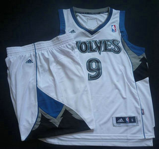 Minnesota Timberwolves 9 Ricky Rubio White Revolution 30 Swingman NBA Suits