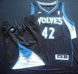 Minnesota Timberwolves 42 Kevin Love Black Revolution 30 Swingman NBA Suits