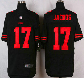 San Francisco 49ers #17 Chuck Jacobs 2015 Nike Black Elite Jersey