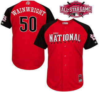 National League St.Louis Cardinals #50 Adam Wainwright Red 2015 All-Star Game Player Jersey