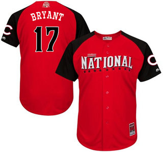 National League Chicago Cubs #17 Kris Bryant Red 2015 All-Star Game Player Jersey