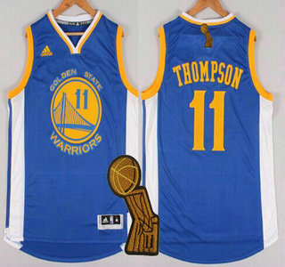 Golden State Warriors #11 Klay Thompson Revolution 30 Swingman 2014 New Blue Jersey