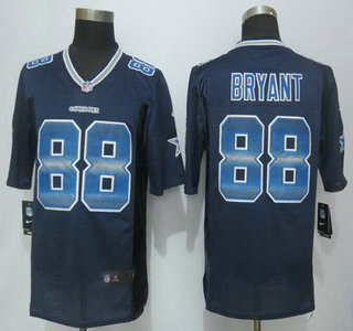 Dallas Cowboys #88 Dez Bryant Navy Blue Strobe 2015 NFL Nike Fashion Jersey