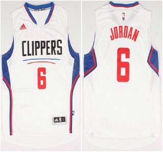 Los Angeles Clippers #6 DeAndre Jordan Revolution 30 Swingman 2015 New White Jersey