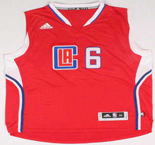 Los Angeles Clippers #6 DeAndre Jordan Revolution 30 Swingman 2015 New Red Jersey