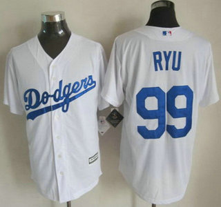 Los Angeles Dodgers #99 Hyun-Jin Ryu 2015 White Jersey