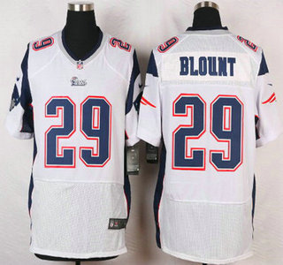 New England Patriots #29 LeGarrette Blount White Road NFL Nike Elite Jersey