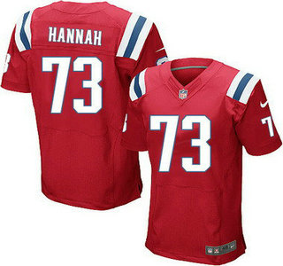 New England Patriots #73 John Hannah Red Retired Player NFL Nike Elite Jersey