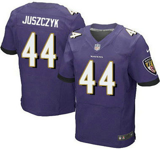 Baltimore Ravens #44 Kyle Juszczyk Purple Team Color NFL Nike Elite Jersey