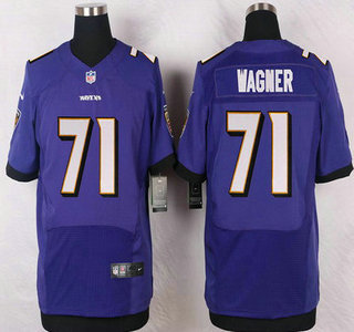 Baltimore Ravens #71 Rick Wagner Purple Team Color NFL Nike Elite Jersey