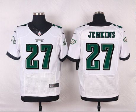 Philadelphia Eagles #27 Malcolm Jenkins White Road NFL Nike Elite Jersey