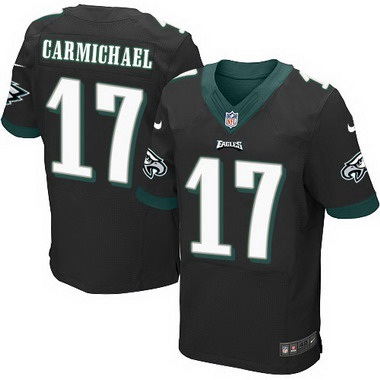 Philadelphia Eagles #17 Harold Carmichael Black Retired Player NFL Nike Elite Jersey