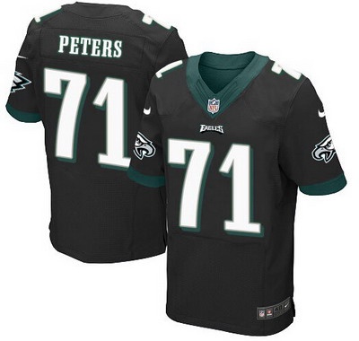 Philadelphia Eagles #71 Jason Peters Black Alternate NFL Nike Elite Jersey