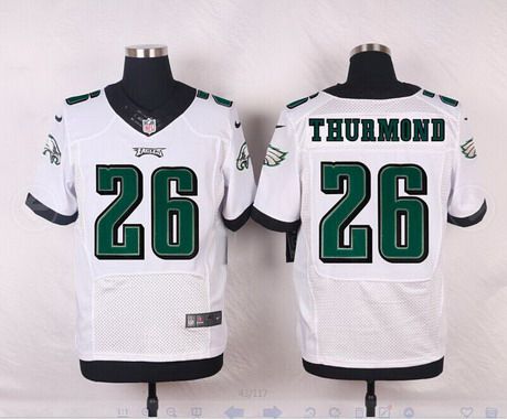 Philadelphia Eagles #26 Walter Thurmond White Road NFL Nike Elite Jersey