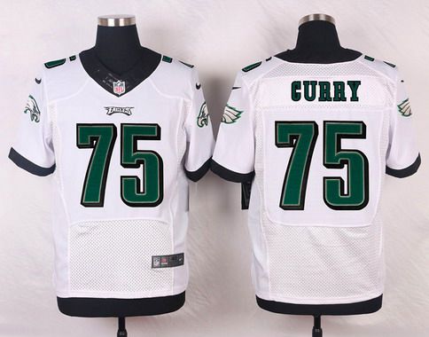 Philadelphia Eagles #75 Vinny Curry White Road NFL Nike Elite Jersey